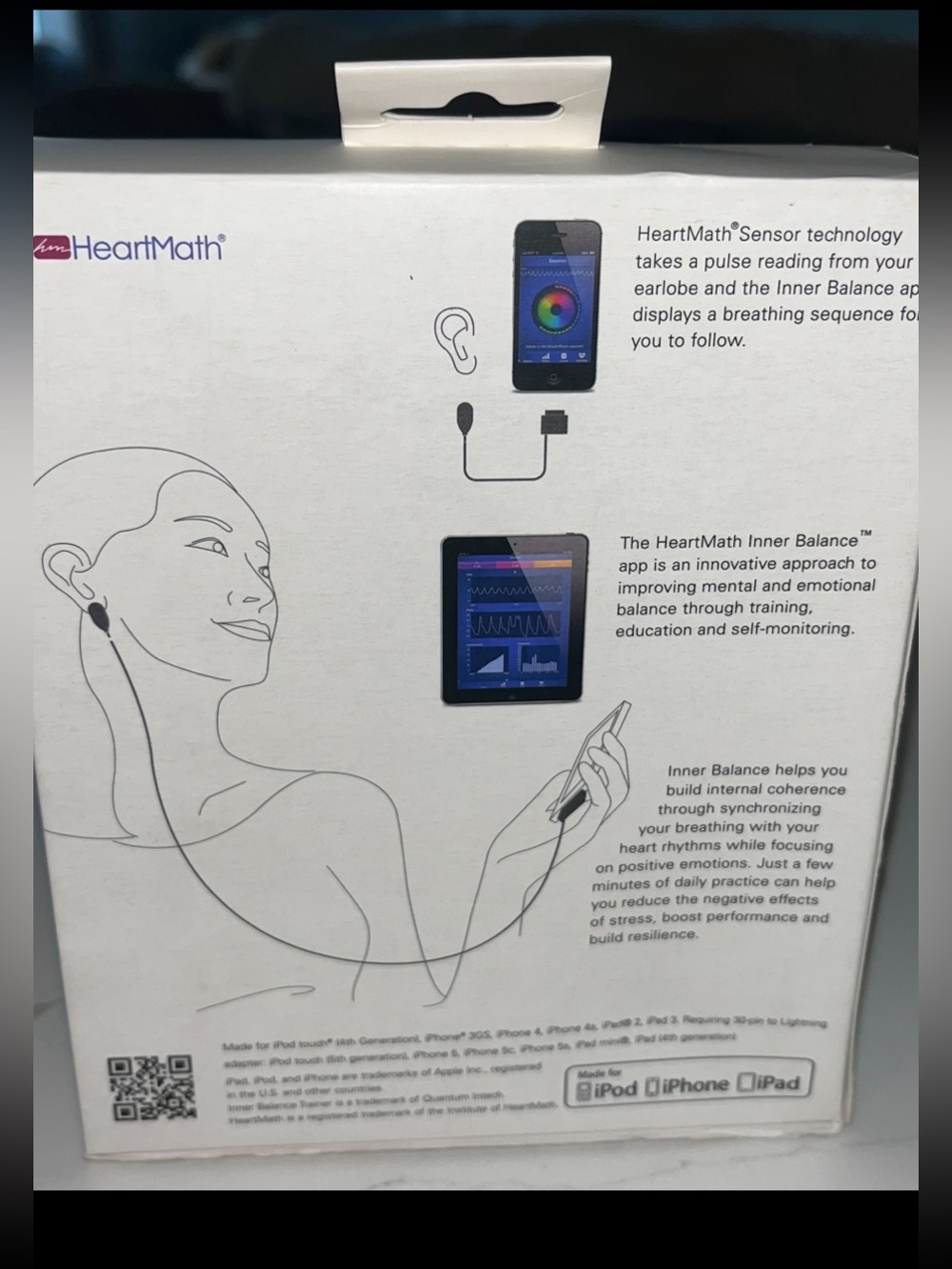 HeartMath Inner Balance Sensor for iPhone/iPad Heart Math - Picture 2 of 7